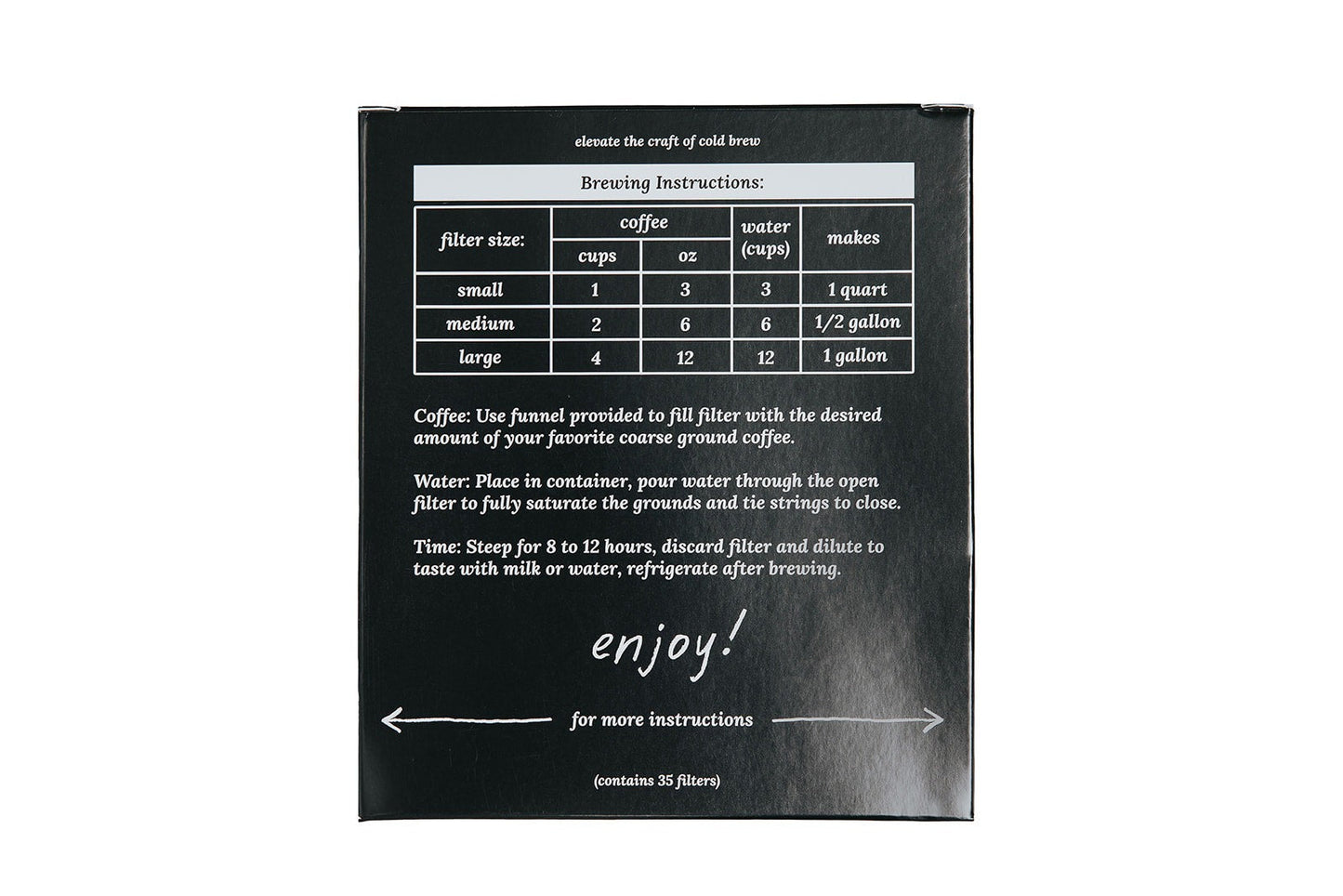 Alto Cold Brew Filter Bags